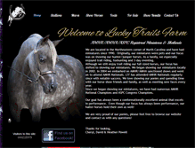Tablet Screenshot of luckytrailsfarm.com
